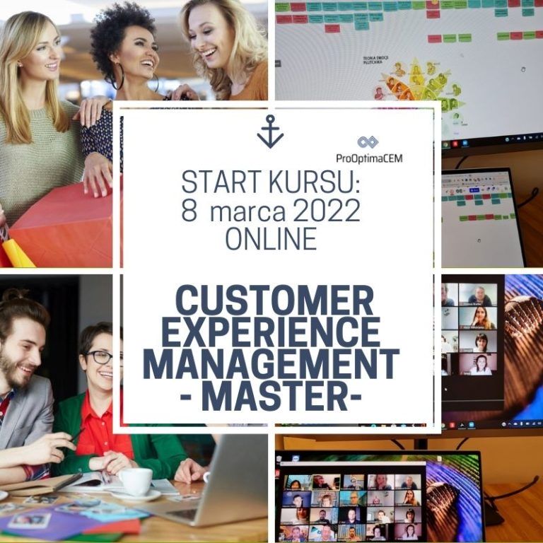 CEM Master Kurs w zakresie Customer Experience Management - online start 8.3.2022