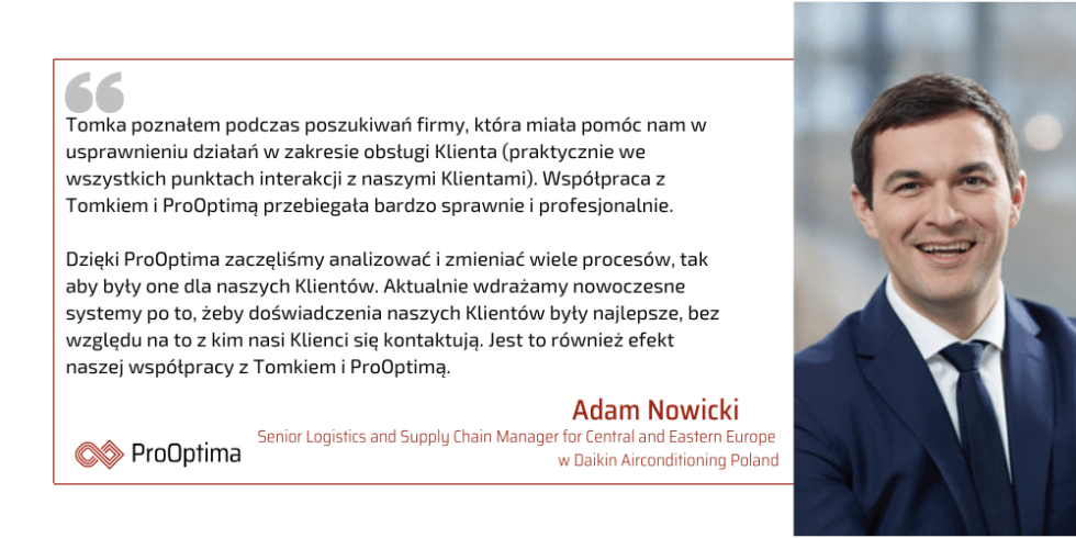 Adam Nowicki poleca firmę ProOptima